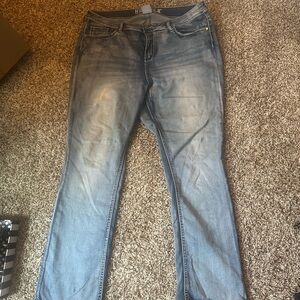 Plus size blue jeans